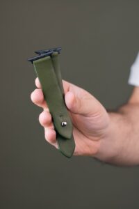 Waji's Olive Green Leather Straps (1)